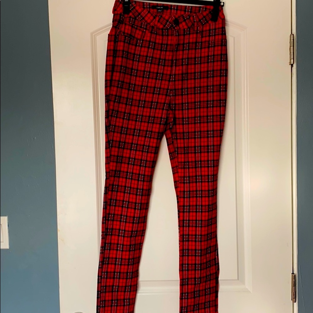 Red And Black Plaid pants